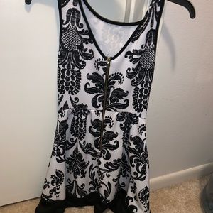 A Black and White Formal Dress